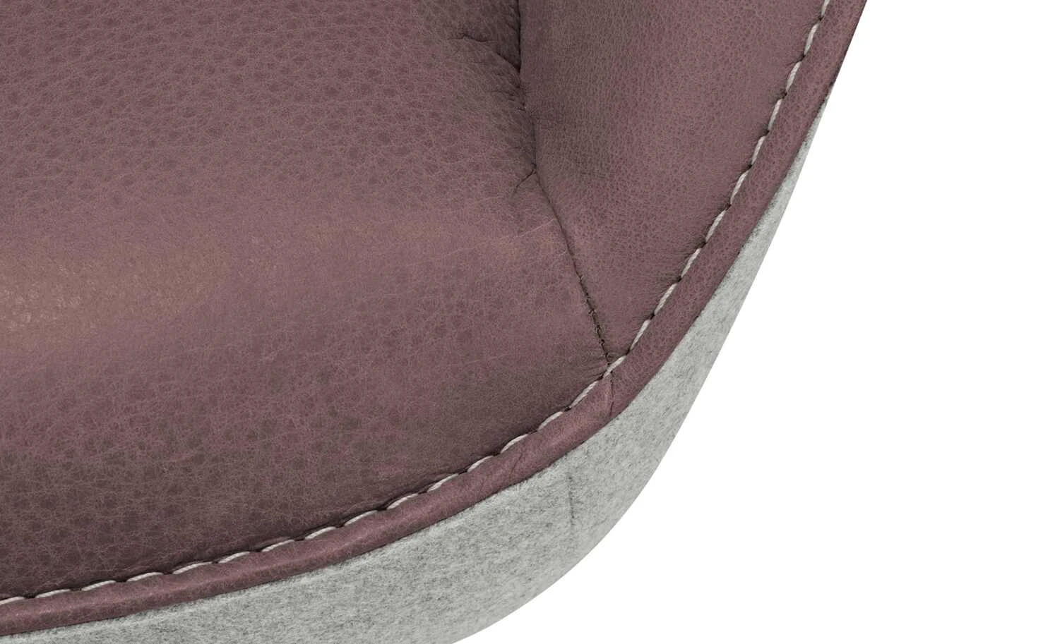 KOINOR Armlehnstuhl Dining System 4 | Plum (Rosa) / Hellgrau / Kontrastnaht Hellgrau 12 KOINOR Armlehnstuhl Dining System 4 | Plum (Rosa) / Hellgrau / Kontrastnaht Hellgrau – Bild 10