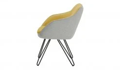 KOINOR Armlehnstuhl Dining System 4 | Safran (Gelb) / Hellgrau / Kontrastnaht Grau -Stuhle Geschaft 15303142 11 202111251235