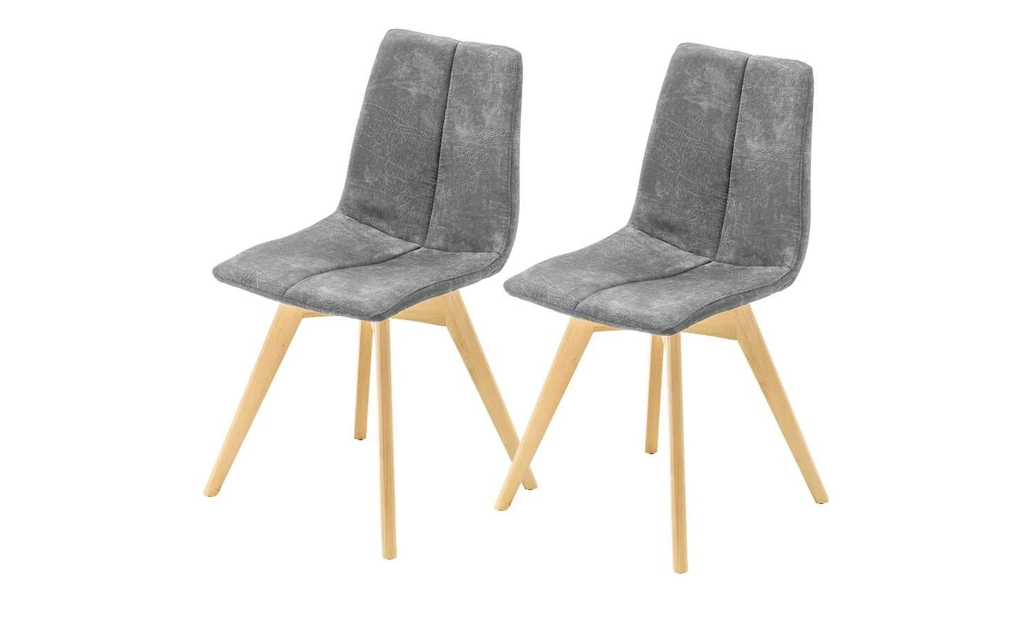 Woodford Polsterstuhl, 2er-Set Marven | Grau Buche natur 4 Woodford Polsterstuhl, 2er-Set Marven | Grau Buche natur – Bild 2