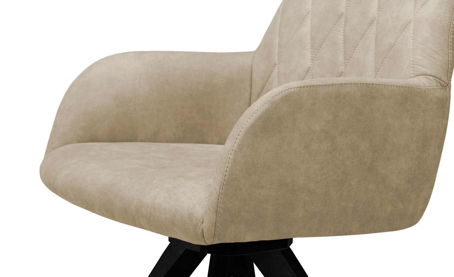 Woodford Polsterstuhl mit Armlehne Bristol | Sand (Beige) Schwarz Ja 10 Woodford Polsterstuhl mit Armlehne Bristol | Sand (Beige) Schwarz Ja – Bild 8