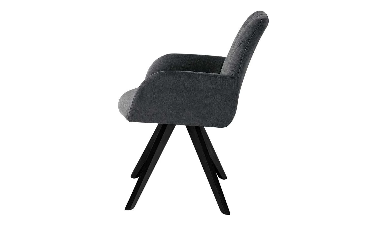 Woodford Polsterstuhl mit Armlehne Bristol | Schwarz Schwarz Ja 4 Woodford Polsterstuhl mit Armlehne Bristol | Schwarz Schwarz Ja – Bild 2