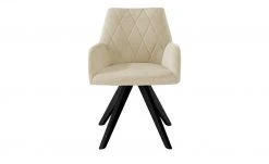 Woodford Polsterstuhl mit Armlehne Bristol | Creme Schwarz Nein -Stuhle Geschaft 15303926 4 202203211234