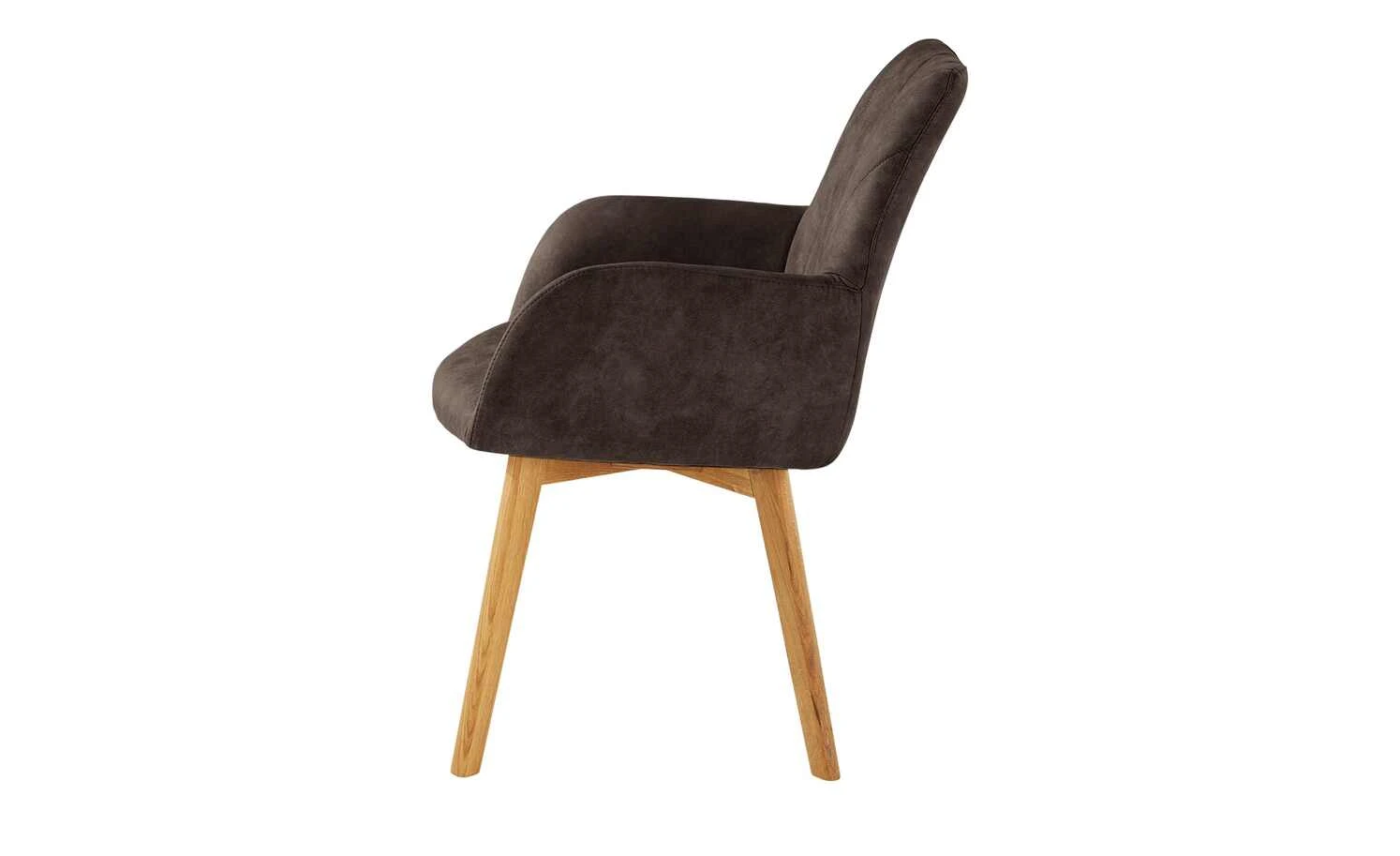Woodford Polsterstuhl mit Armlehne Bristol | Braun (Dunkelbraun) Eiche 4 Woodford Polsterstuhl mit Armlehne Bristol | Braun (Dunkelbraun) Eiche – Bild 2
