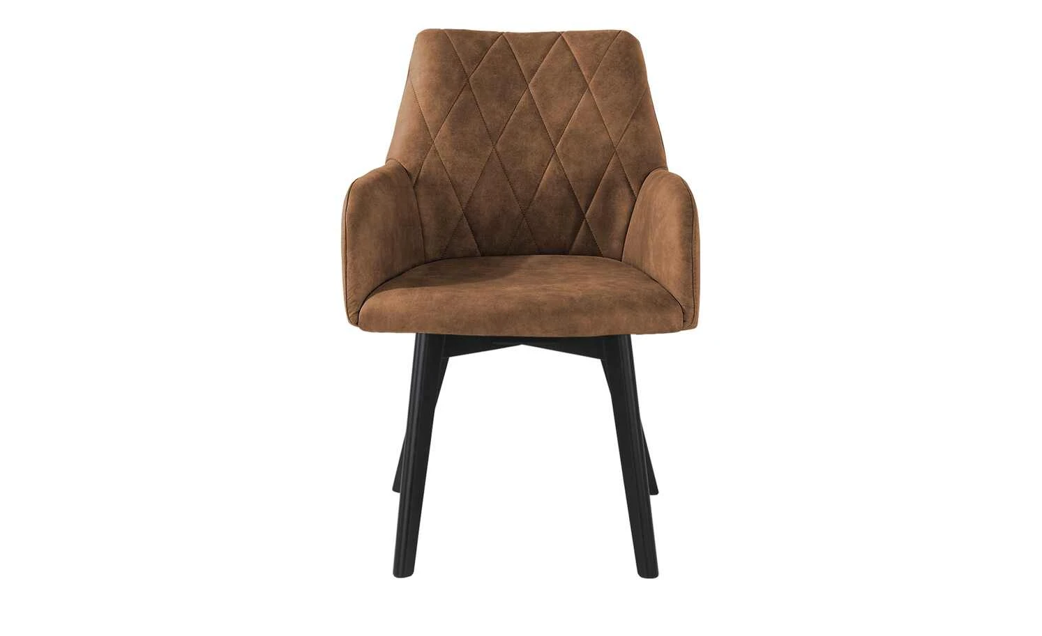 Woodford Polsterstuhl mit Armlehne Bristol | Cognac (Braun) Schwarz 4 Woodford Polsterstuhl mit Armlehne Bristol | Cognac (Braun) Schwarz – Bild 2