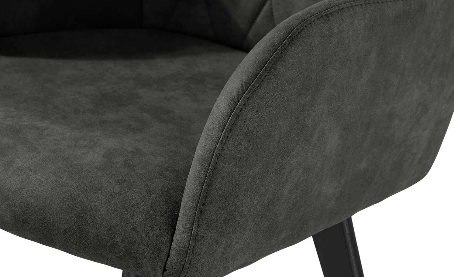 Woodford Polsterstuhl mit Armlehne Bristol | Grau (Dunkelgrau) Schwarz 9 Woodford Polsterstuhl mit Armlehne Bristol | Grau (Dunkelgrau) Schwarz – Bild 7