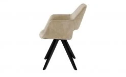 Woodford Polsterstuhl mit Armlehne Berlin | Sand (Beige) Schwarz Nein -Stuhle Geschaft 15303948 3 202203182232