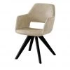 Woodford Polsterstuhl mit Armlehne Berlin | Sand (Beige) Schwarz Nein -Stuhle Geschaft 15303948 4 202203182232