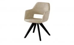 Woodford Polsterstuhl mit Armlehne Berlin | Sand (Beige) Schwarz Nein