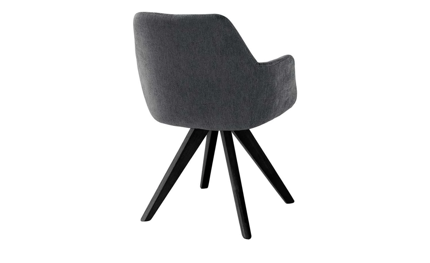 Woodford Polsterstuhl mit Armlehne Helsinki | Schwarz Nein Schwarz 4 Woodford Polsterstuhl mit Armlehne Helsinki | Schwarz Nein Schwarz – Bild 2