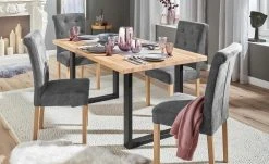 Woodford 2er Set Polsterstuhl Messena | Anthrazit Buche