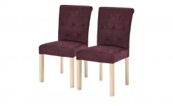 Woodford 2er Set Polsterstuhl Messena | Bordeaux Eiche Sonoma