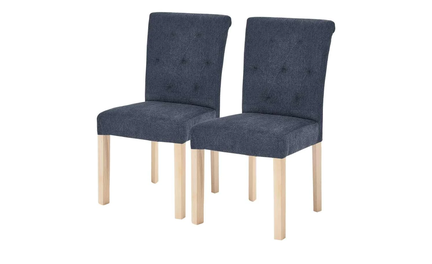 Woodford 2er Set Polsterstuhl Messena | Nachtblau Eiche Sonoma 3 Woodford 2er Set Polsterstuhl Messena | Nachtblau Eiche Sonoma
