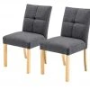 Woodford 2er Set Polsterstuhl Mako | Webstoff grob Anthrazit Buche natur -Stuhle Geschaft 15304094 4 202205021317
