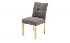 Woodford 2er Set Polsterstuhl Mako | Webstoff grob Cappuccino (Braun) Buche natur -Stuhle Geschaft 15304096 4 202204292232