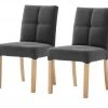 Woodford 2er Set Polsterstuhl Mako | Webstoff fein Anthrazit Buche natur -Stuhle Geschaft 15304102 4 202204292232