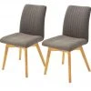 Woodford 2er Set Polsterstuhl Menda | Cappuccino Wildeiche Nein Nein