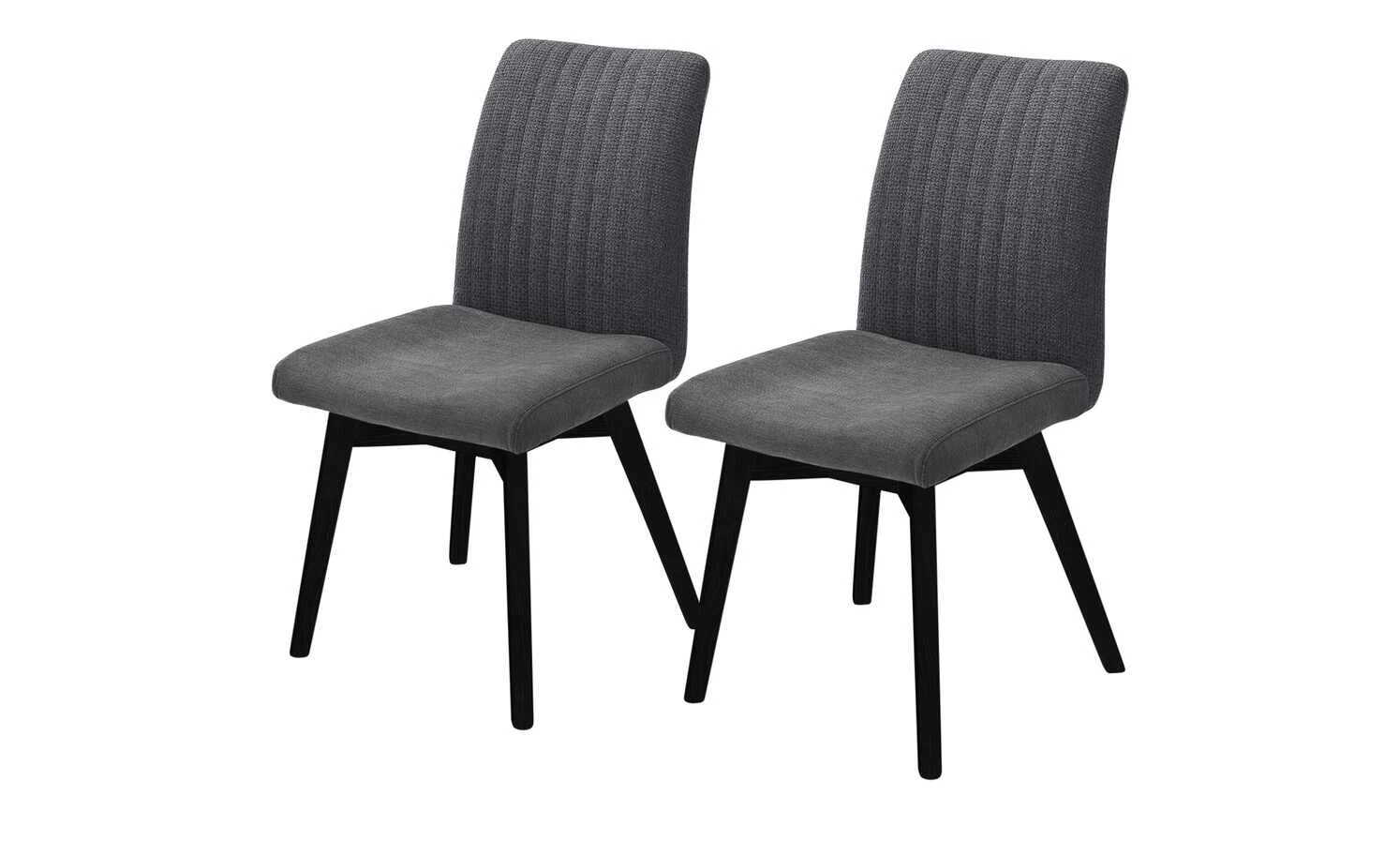 Woodford 2er Set Polsterstuhl Menda | Anthrazit Schwarz Nein Ja 3 Woodford 2er Set Polsterstuhl Menda | Anthrazit Schwarz Nein Ja