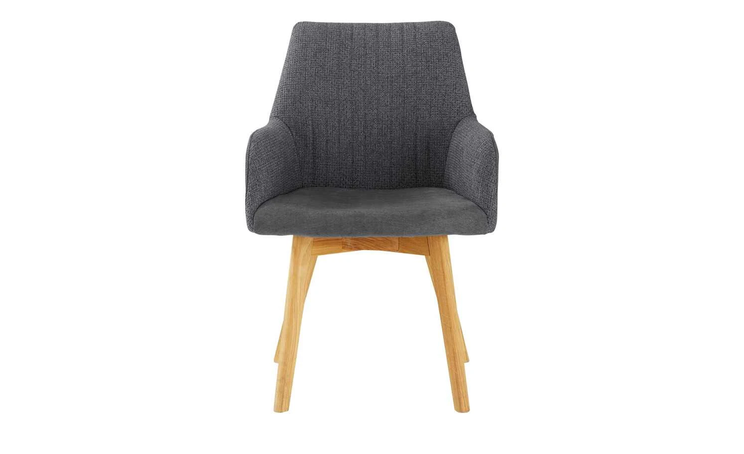Woodford Polsterstuhl Menda | Anthrazit Wildeiche Ja Nein 4 Woodford Polsterstuhl Menda | Anthrazit Wildeiche Ja Nein – Bild 2