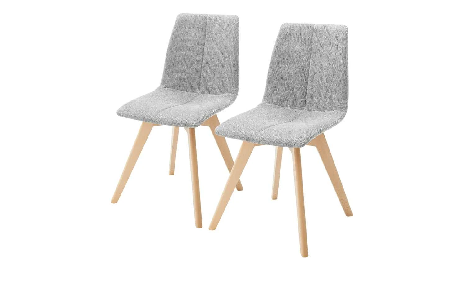 Woodford 2er Set Polsterstuhl Marven | Hellgrau Buche natur 3 Woodford 2er Set Polsterstuhl Marven | Hellgrau Buche natur