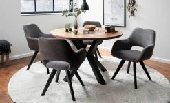 Woodford Polsterstuhl Lucina | Anthrazit Schwarz Nein