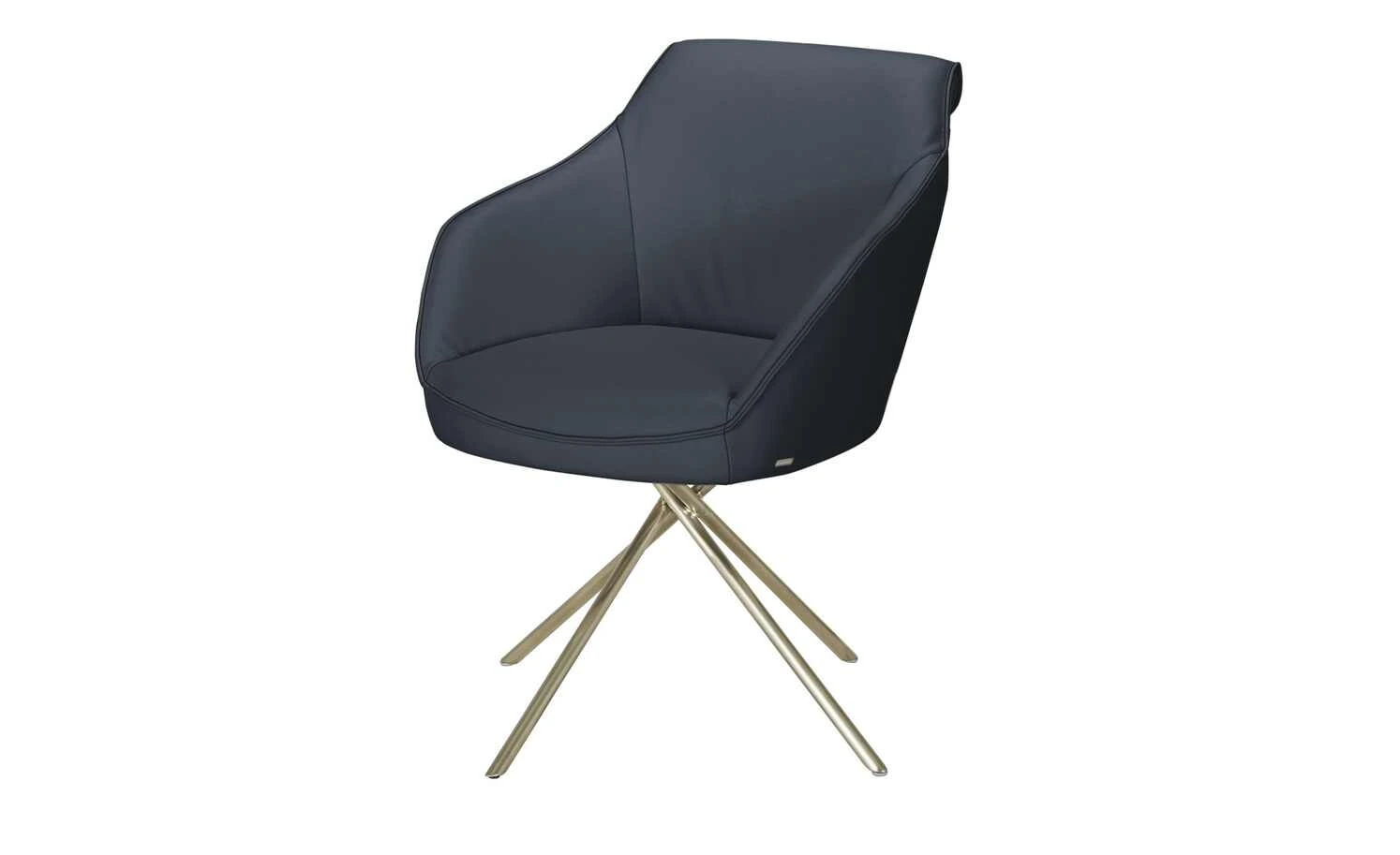 KOINOR Armlehnstuhl Dining System 1 | Safir (Dunkelblau) / Kontrastnaht Schwarz 5 KOINOR Armlehnstuhl Dining System 1 | Safir (Dunkelblau) / Kontrastnaht Schwarz – Bild 3