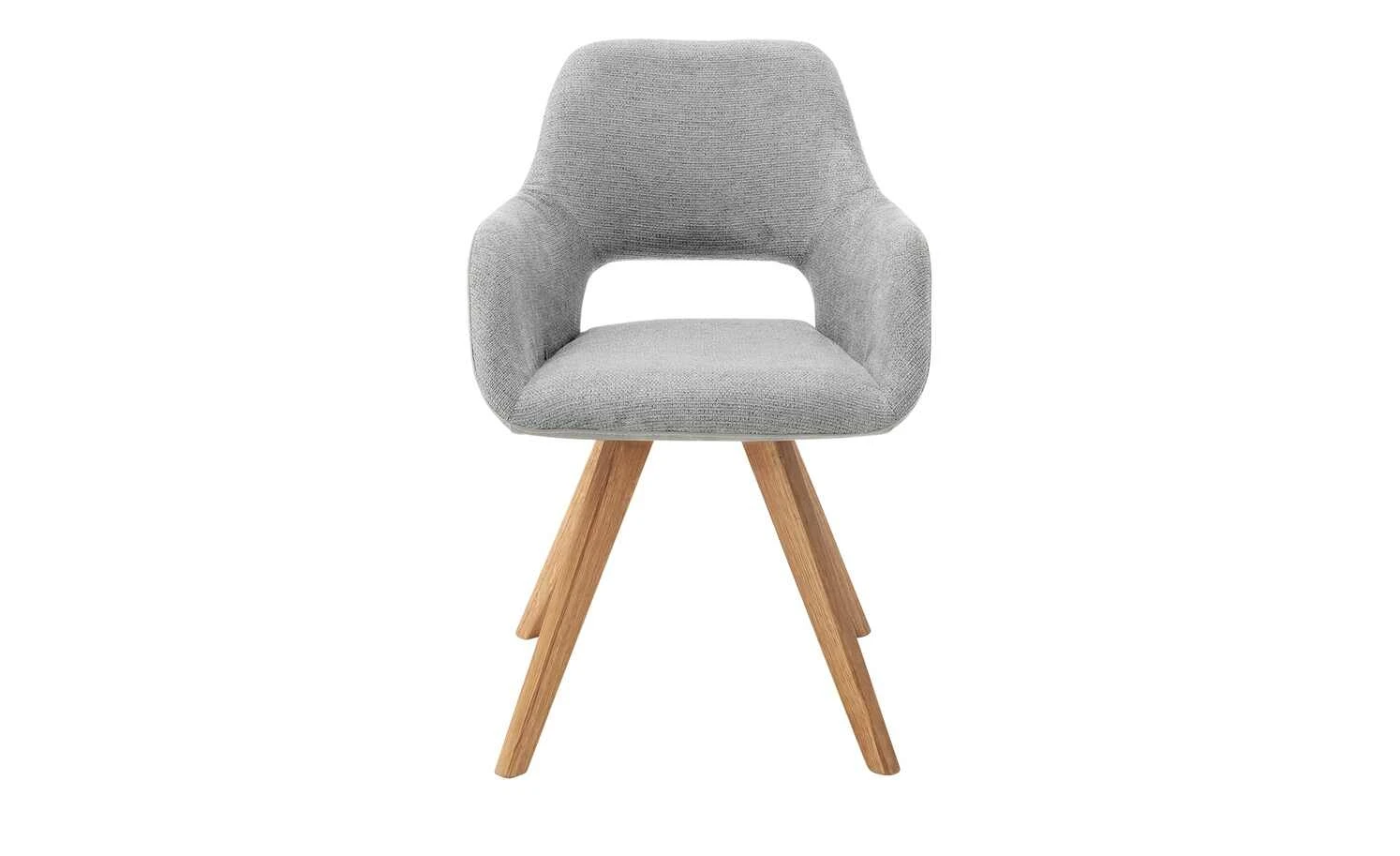 Woodford Polsterstuhl Lucina | Hellgrau Wildeiche Nein 4 Woodford Polsterstuhl Lucina | Hellgrau Wildeiche Nein – Bild 2