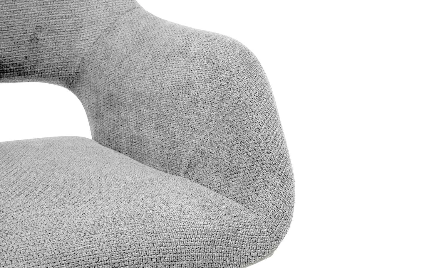 Woodford Polsterstuhl Lucina | Hellgrau Wildeiche Nein 7 Woodford Polsterstuhl Lucina | Hellgrau Wildeiche Nein – Bild 5