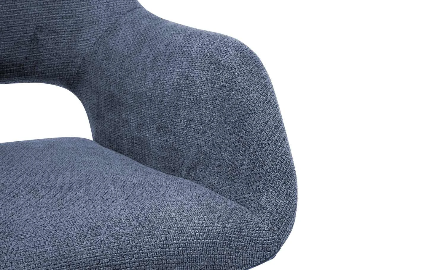 Woodford Polsterstuhl Lucina | Blau Wildeiche Nein 6 Woodford Polsterstuhl Lucina | Blau Wildeiche Nein – Bild 4