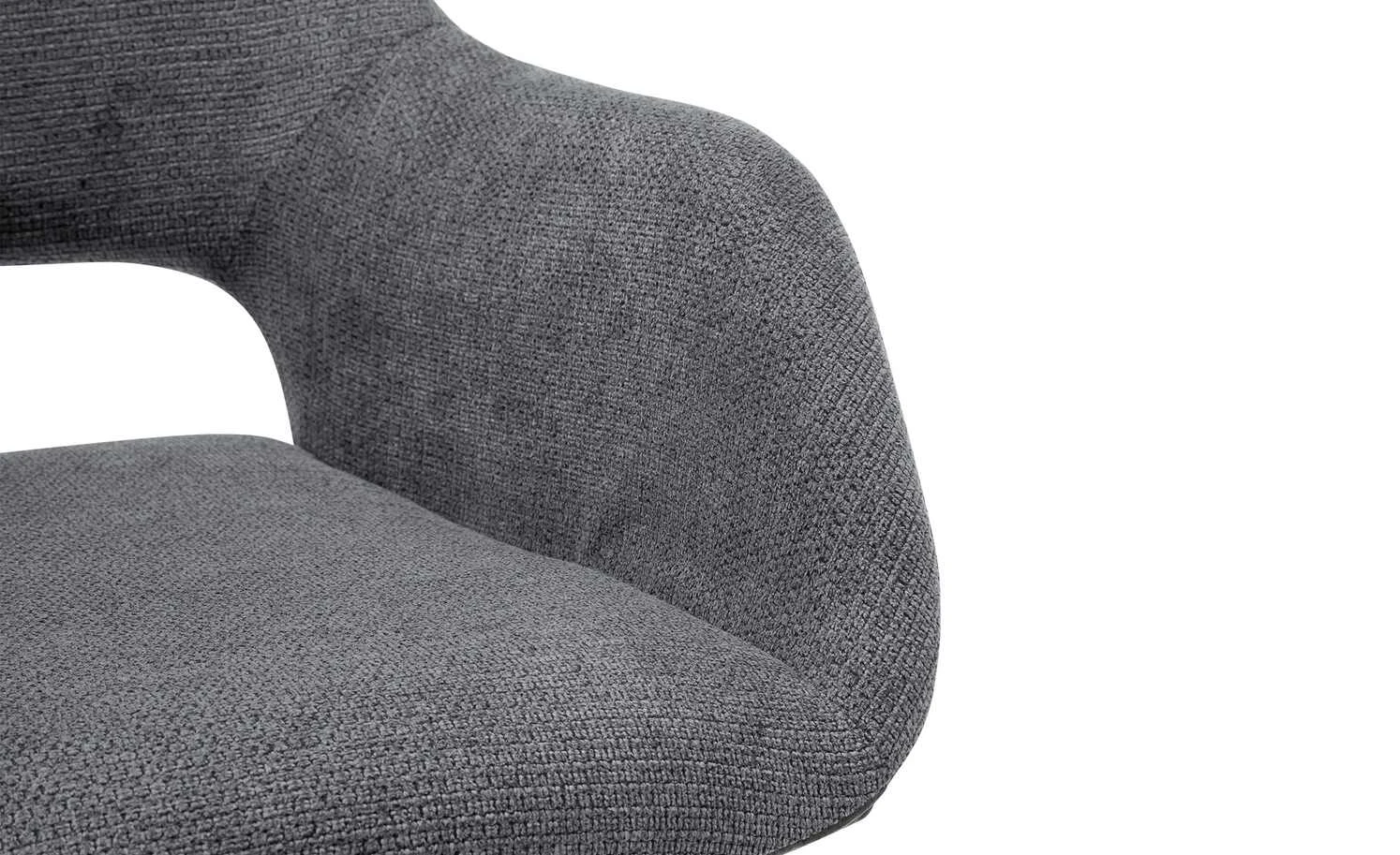 Woodford Polsterstuhl Lucina | Anthrazit Wildeiche Ja 5 Woodford Polsterstuhl Lucina | Anthrazit Wildeiche Ja – Bild 3