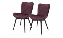 Gray & Jones 2er Set Polsterstuhl Tierra Fuego Two | Bordeaux Schwarz Nein