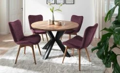 Gray & Jones 2er Set Polsterstuhl Tierra Fuego Two | Bordeaux Wildeiche Nein