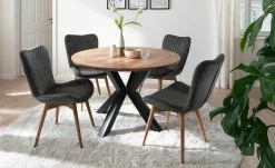 Gray & Jones 2er Set Polsterstuhl Tierra Fuego Two | Anthrazit Wildeiche Ja