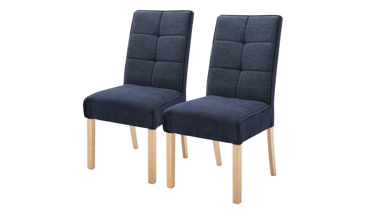 Woodford 2er Set Polsterstuhl Renaldo | Blau Buche natur 4 Woodford 2er Set Polsterstuhl Renaldo | Blau Buche natur – Bild 2