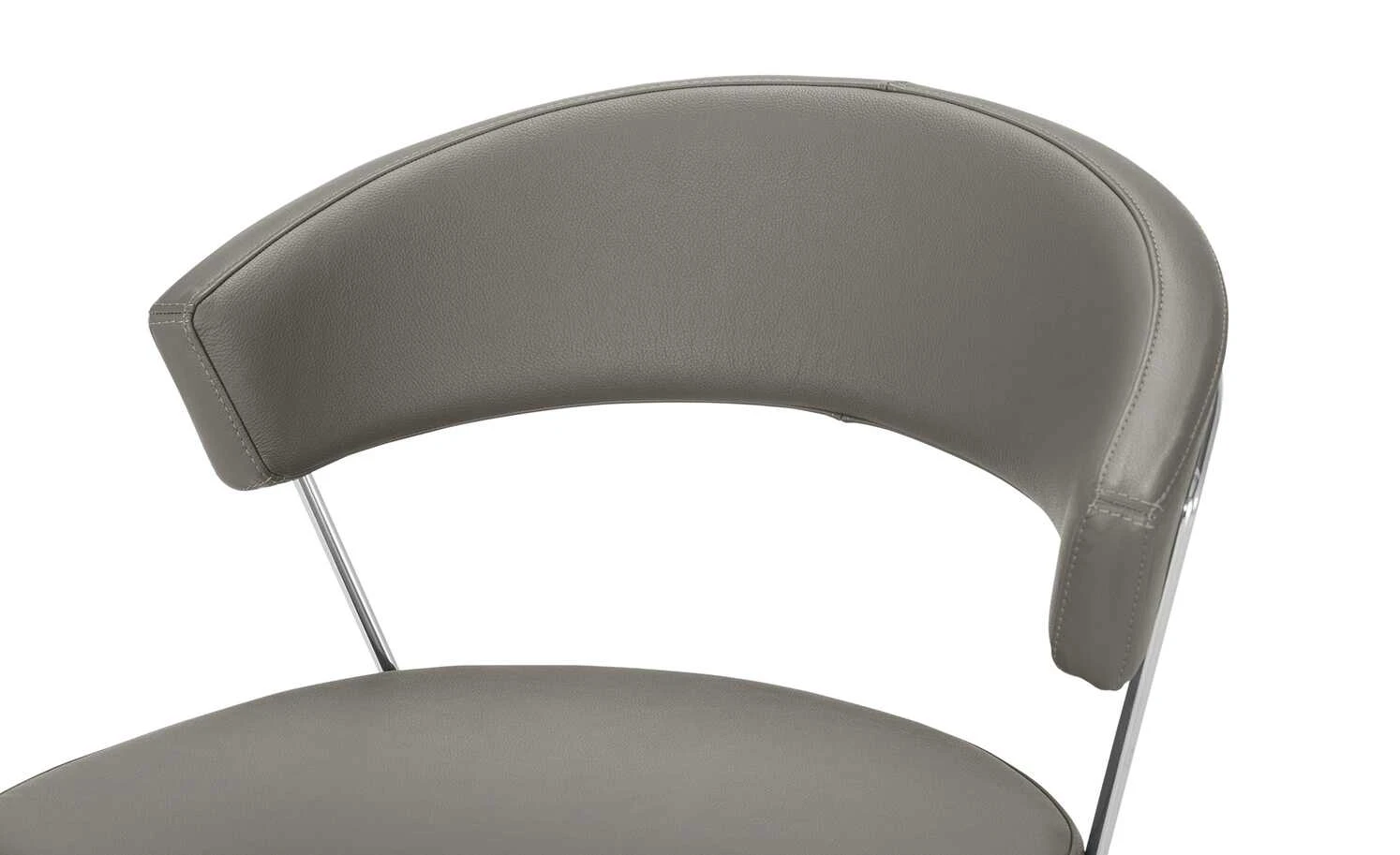 Connubia Kufenstuhl Leder New York | Taubengrau 6 Connubia Kufenstuhl Leder New York | Taubengrau – Bild 4