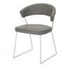 Connubia Kufenstuhl Leder New York | Taubengrau -Stuhle Geschaft 15304564 8 202112022232