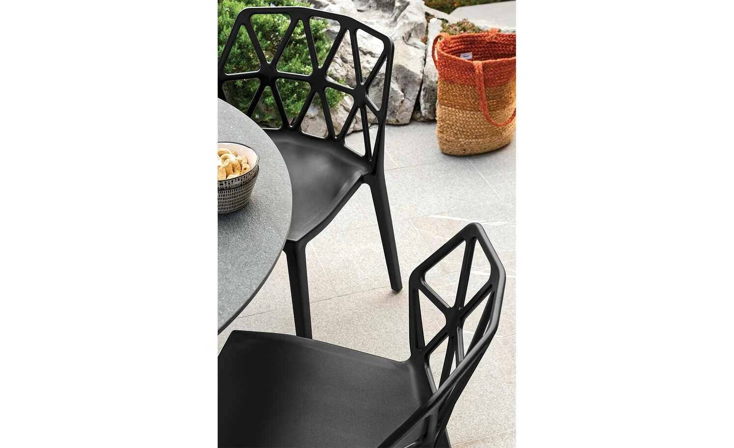 Connubia Stuhl stapelbar Alchemia | Schwarz 4 Connubia Stuhl stapelbar Alchemia | Schwarz – Bild 2