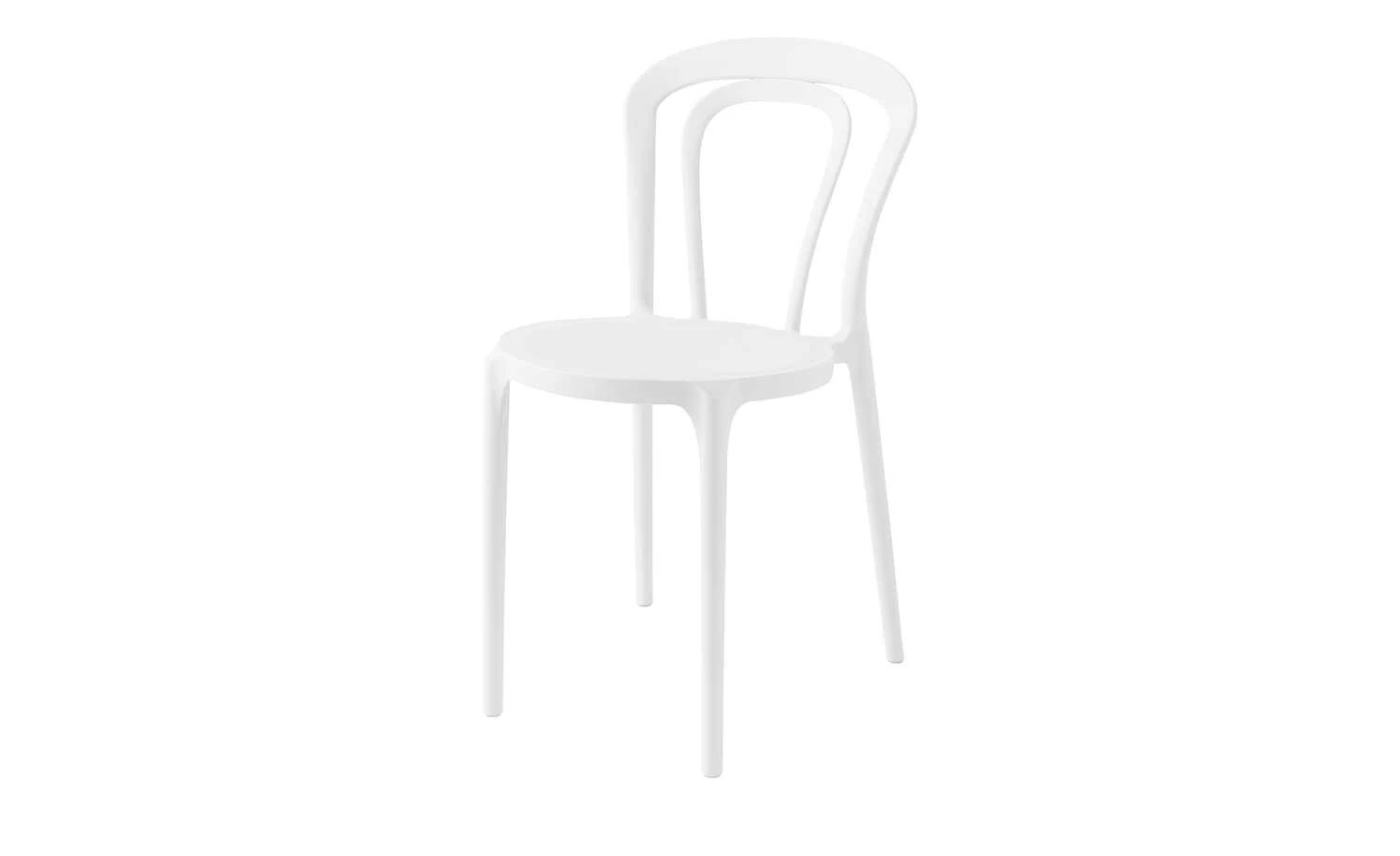 Connubia Stuhl stapelbar Caffe | Schneeweiß 6 Connubia Stuhl stapelbar Caffe | Schneeweiß – Bild 4