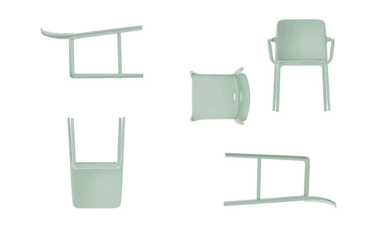 Connubia Stuhl stapelbar Bayo | Thymian (Hellgrün) Nein 6 Connubia Stuhl stapelbar Bayo | Thymian (Hellgrün) Nein – Bild 4