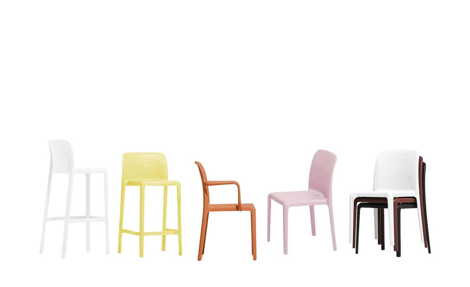 Connubia Stuhl stapelbar Bayo | Altrosa Nein 4 Connubia Stuhl stapelbar Bayo | Altrosa Nein – Bild 2