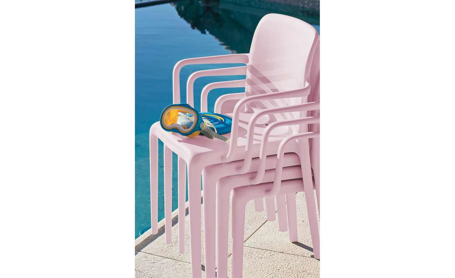 Connubia Stuhl stapelbar Bayo | Altrosa Ja 4 Connubia Stuhl stapelbar Bayo | Altrosa Ja – Bild 2