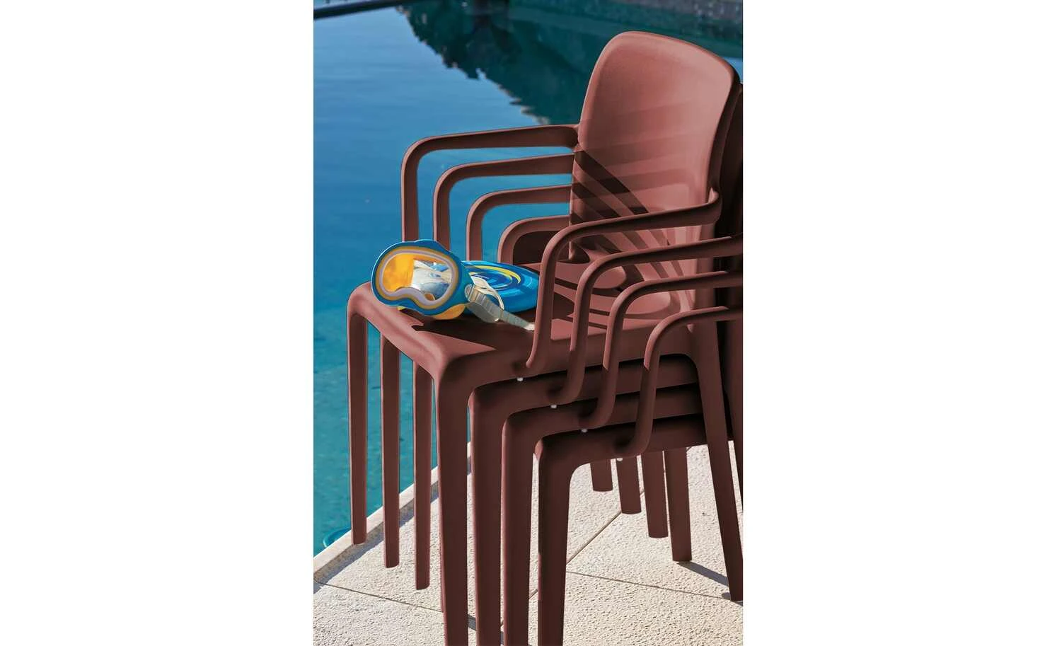 Connubia Stuhl stapelbar Bayo | Rot Oxid (Bordeaux) Ja 4 Connubia Stuhl stapelbar Bayo | Rot Oxid (Bordeaux) Ja – Bild 2