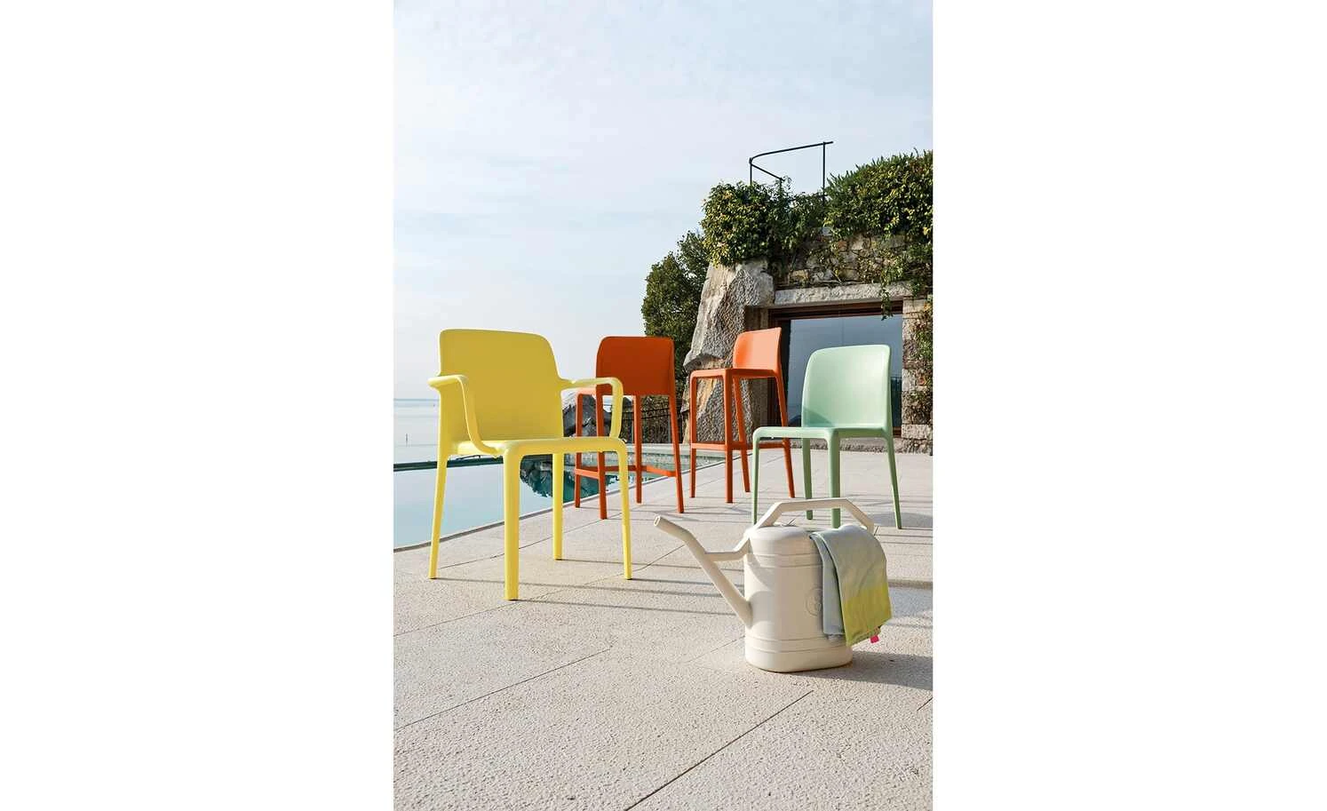 Connubia Barhocker stapelbar Bayo | Safran (Orange) ca. 65 cm 5 Connubia Barhocker stapelbar Bayo | Safran (Orange) ca. 65 cm – Bild 3