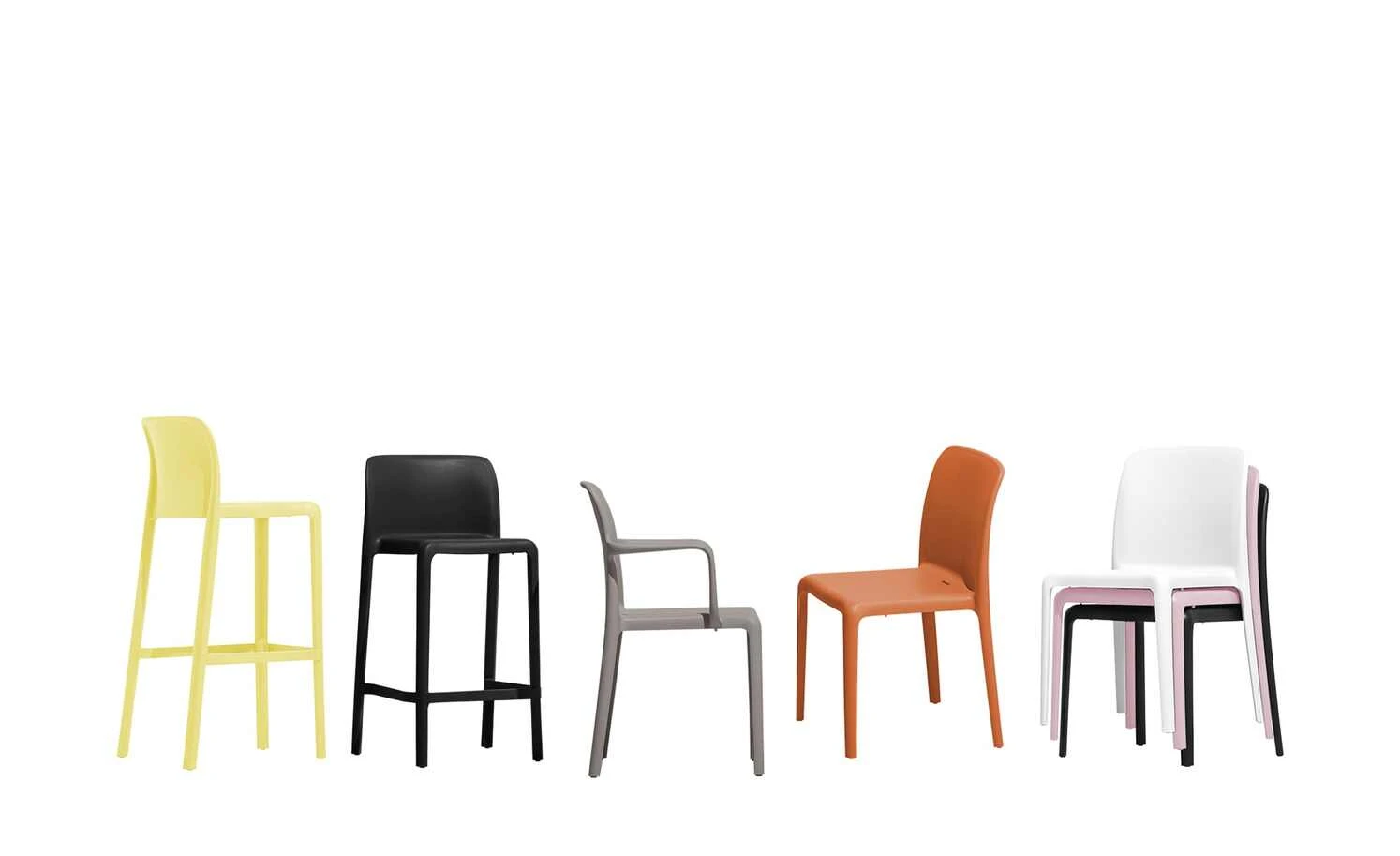 Connubia Barhocker stapelbar Bayo | Schwarz ca. 65 cm 3 Connubia Barhocker stapelbar Bayo | Schwarz ca. 65 cm