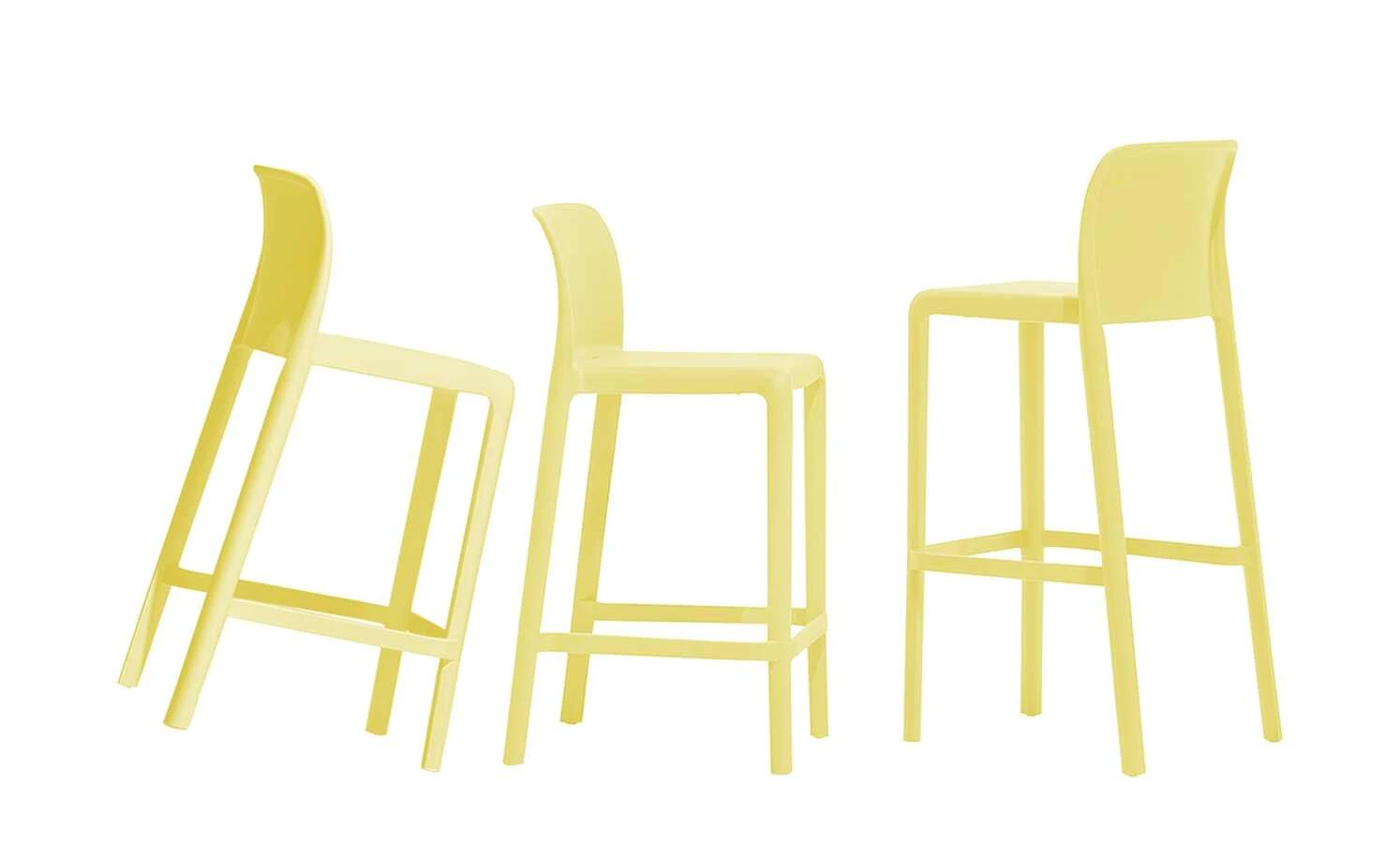 Connubia Barhocker stapelbar Bayo | Zitronengelb ca. 65 cm 3 Connubia Barhocker stapelbar Bayo | Zitronengelb ca. 65 cm