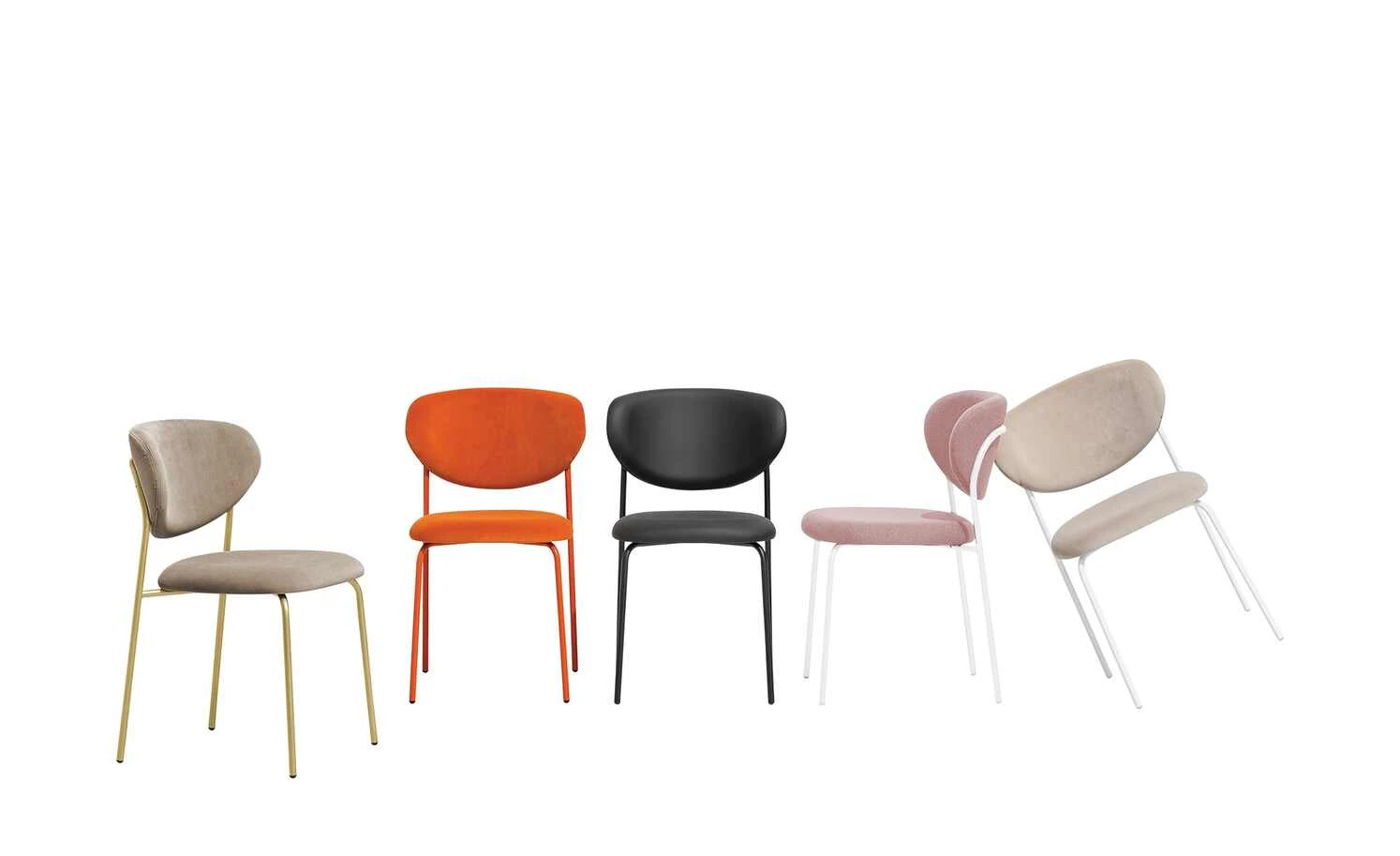 Connubia Polsterstuhl Cozy | Rosa / Schneeweiß 3 Connubia Polsterstuhl Cozy | Rosa / Schneeweiß