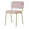 Connubia Polsterstuhl Sixty | Rosa / messingfarben