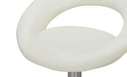 Barhocker Holger | Weiß / Chrom Tellergröße: 50 cm -Stuhle Geschaft 15305110 11 202209200831