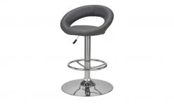 Barhocker Holger | Grau / Chrom Tellergröße: 50 cm
