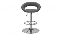 Barhocker Holger | Grau / Chrom Tellergröße: 50 cm -Stuhle Geschaft 15305113 11 202209200831