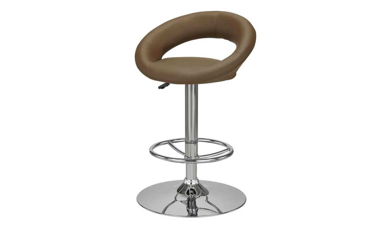 Barhocker Holger | Braun / Chrom Tellergröße: 50 cm 3 Barhocker Holger | Braun / Chrom Tellergröße: 50 cm